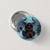 クリスマスクランプスボタン 缶バッジ (正面&裏面)