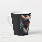 クリスマスクランプス1 カフェラテマグ (左アングル)