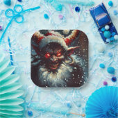 クリスマスクランプス1 ペーパープレート (パーティー)