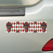 クリスマスクランプス バンパーステッカー (車上)