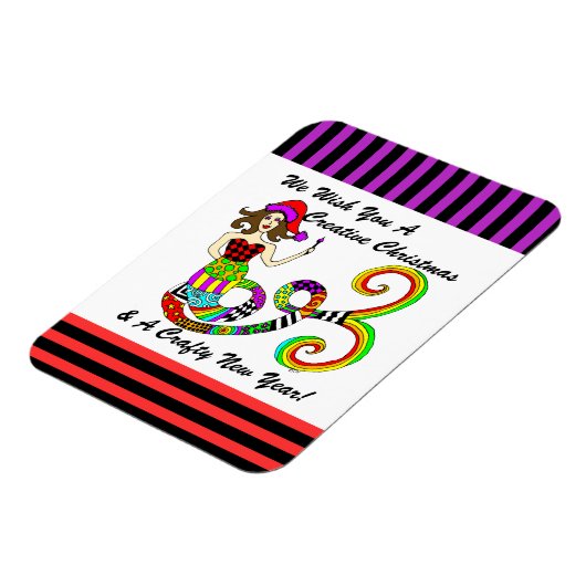 クリスマスクリエイティブ マグネット (左側)