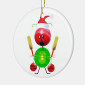 クリスマスクリケット セラミックオーナメント (左)