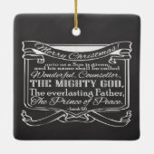 クリスマスクリスシャルボードバイブル聖なる書物、 経典 セラミックオーナメント (裏面)