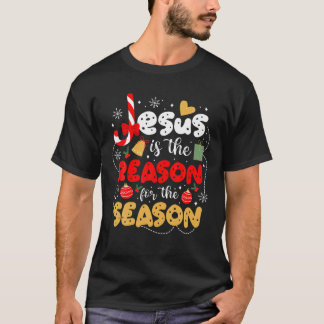 クリスマスクリスチャンChristian Christmas JesusがTの理由 Tシャツ