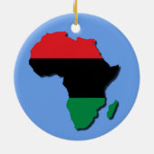 クリスマスクリスマシのアフリカのクリスマスオーナメント セラミックオーナメント (裏面)