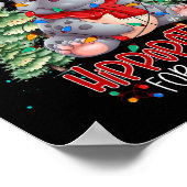 クリスマスクリスマスのカバが欲しい ポスター (角)