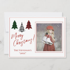 クリスマスクリスマスのフォトカパーソナライズされたード シーズンカード