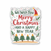 クリスマスクリスマスクリスマスクリスマス シール (正面)