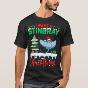 クリスマスクリスマスクリスマスツリーStiにスティングレイが欲しい Tシャツ