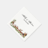 クリスマスクリスマスサンタスレイトインディア縁どー スタンダードカクテルナプキン (角)