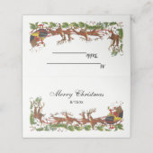 クリスマスクリスマスサンタスレイトインディア縁どー プレイスカード (外部開封)