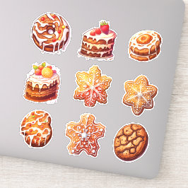 クリスマスクリスマスジンジャーブレッドCookieセット9 シール