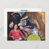 クリスマスクリスマスハウスイラストレーション写真はがき シーズンポストカード (正面/裏面)