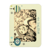 クリスマスクリスマスパーソナライズされたのカスタム写真 マグネット (縦)