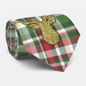 クリスマスクリスマスプレイドタータンチェックメンズドレスタイ ネクタイ (ロール)