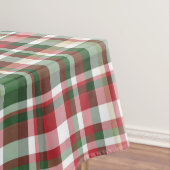 クリスマスクリスマスプレイドレッドグリーンタータンチェックテーブルクロス テーブルクロス (インサイチュ)