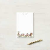 クリスマスクリスマスホリデーサンタスリー#4 ポストイット (デスク上)