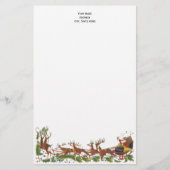 クリスマスクリスマスホリデーサンタスリー#4 便箋 (正面)