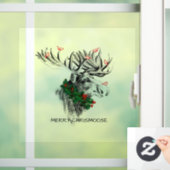 クリスマスクリスマスムースの鳥の窓がしがみつく ウィンドウサイン (ホーム)