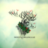 クリスマスクリスマスムースの鳥の窓がしがみつく ウィンドウサイン (シート3)