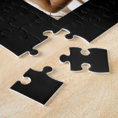 クリスマスクリスマス3フォトコラージョ素朴ン灯 ジグソーパズル (側面)