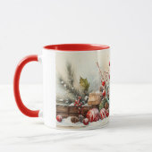 クリスマスクリスマス、コーヒー/ティーマグカップのユール(キリスト降誕祭)シーン マグカップ (左)