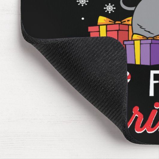 クリスマスクリスマスGif用のヒポポタマスおもしろいが欲しい マウスパッド (コーナー)