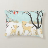 クリスマスクリターコージーホリデーデコールピロー アクセントクッション (裏面)