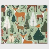 クリスマスクリッター包装紙 ラッピングペーパー (フラット)