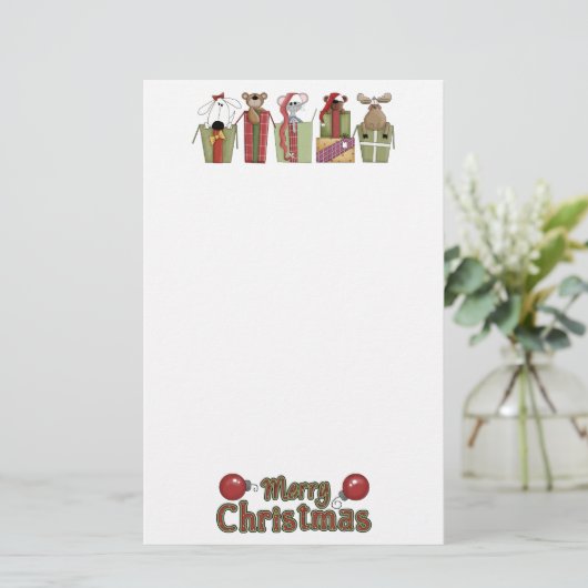 クリスマスクリッター文房具 便箋 (スタンド正面)