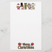 クリスマスクリッター文房具 便箋 (正面)