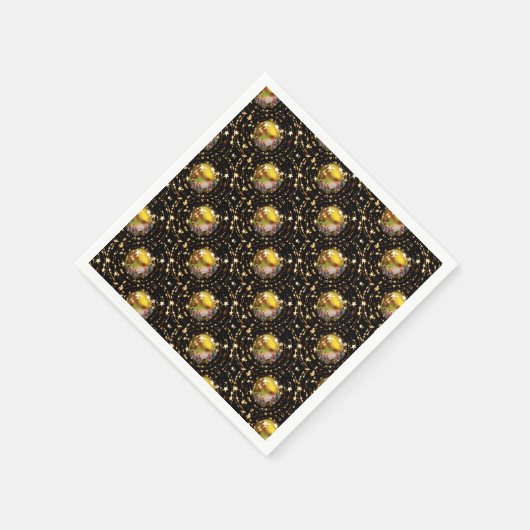 クリスマスクリブ出生シーンボードブルズスターリーシック スタンダードカクテルナプキン (角)