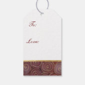 クリスマスクリムゾンと金ゴールド ギフトタグ (裏面)