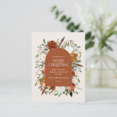 クリスマスクリーエレガントム植物棒フローラ箔 シーズンポストカード (スタンド正面)