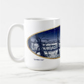 クリスマスクリークIIクリスマスカードマグカップ コーヒーマグカップ (左)