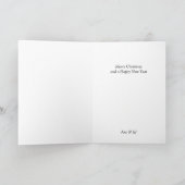 クリスマスクリーニングサービストロリーグリーティングカード シーズンカード (内部)