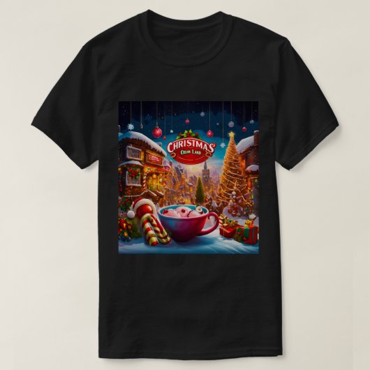 クリスマスクリームランド Tシャツ (デザイン正面)