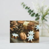 クリスマスクルッツシナモンクッキーのはがき シーズンポストカード (スタンド正面)