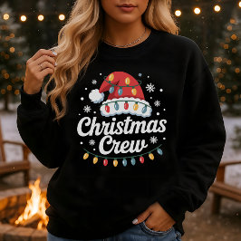 クリスマスクルーのサンタ帽子 マッチングファミリー スウェットシャツ