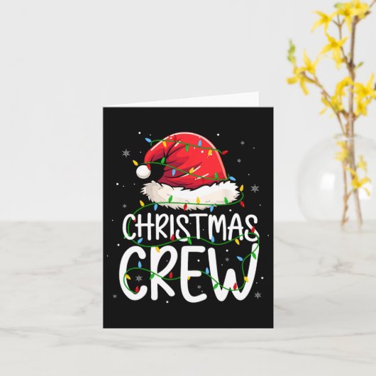 クリスマスクルークリスマスファミリーマッチングパジャマ男性を見る カード (黄色い花)