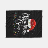 クリスマスクルークリスマスライツファミリーマッチングパジャマ フリースブランケット (正面(横))