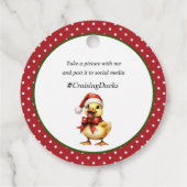 クリスマスクルージングアヒルラベル フェイバータグ (裏面)