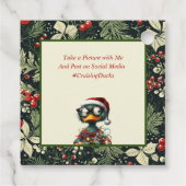 クリスマスクルージングアヒルラベル フェイバータグ (裏面)