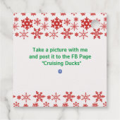 クリスマスクルージングダックラベル フェイバータグ (裏面)