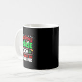クリスマスクルーズの乗組員で酔っ払いそうな人 コーヒーマグカップ (正面左)