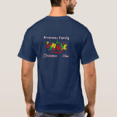 クリスマスクルーズの家族おそろいパーソナライズ Tシャツ (裏面)