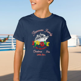 クリスマスクルーズの家族の弟の名入れ Tシャツ