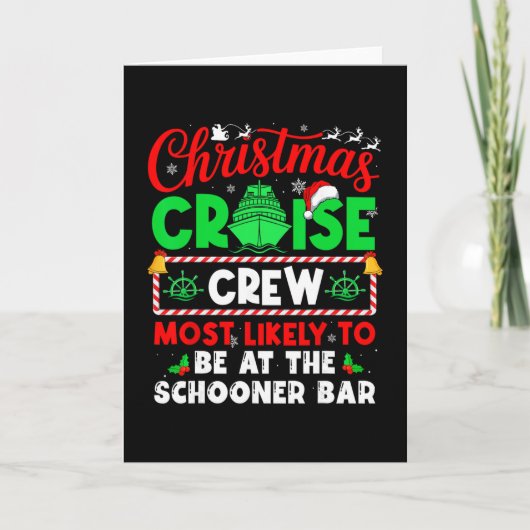 クリスマスクルーズクルーで最もSchにいる可能性が高いのは カード (正面)