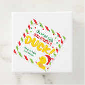 クリスマスクルーズダックスススクエアラベルズグリーン フェイバータグ (インサイチュ)