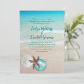 クリスマスクルーズ結婚スターフィッシュオーナメント 招待状 (スタンド正面)